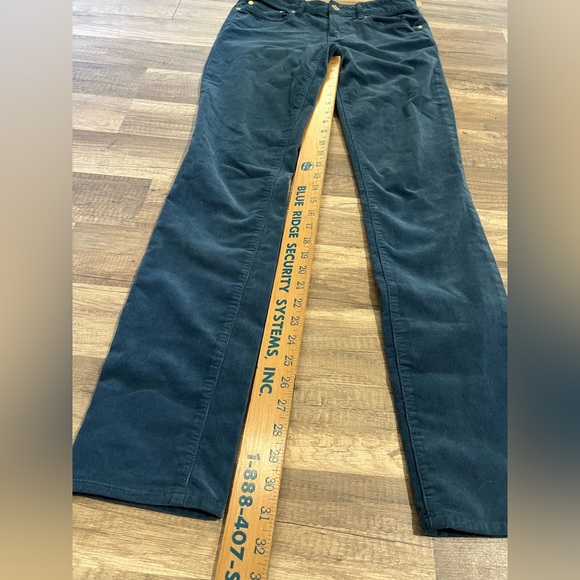 Tory Burch Woman’s Super Skinny Teal Corduroy Cotton Blend Low Rise Jeans 27 - Picture 8 of 16